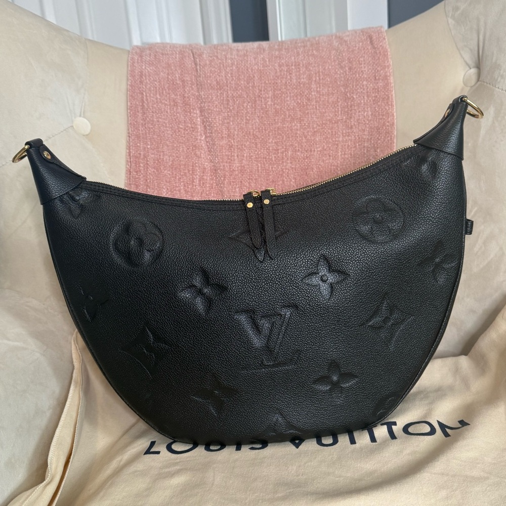 Louis Vuitton Loop Hobo Black Leather Crossbody Shoulder Bag - Picture 9 of 16